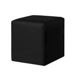 Sgabello imbottito Cube Similpelle nera
