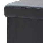 Gestoffeerde zitkubus Cube (met kurk) kunstleer - zwart
