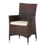 Poltrona da giardino Paradise Lounge set 2 - Polyrattan marrone screziato