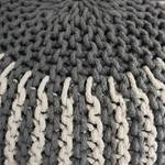 Pouf Bobble II Coton - Gris / Crème