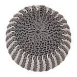 Pouf Bobble II Coton - Gris / Crème