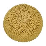 Pouf Bobble III Coton - Moutarde