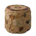 Pouf Cadima Tissu mélangé - Beige / Marron