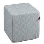 Pouf Covasna Tissu - Bleu clair mat