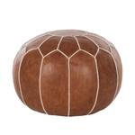 Pouf Duravel Vera pelle - Marrone