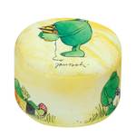 Pouf Janosch Frosch Tissu - Jaune / Vert