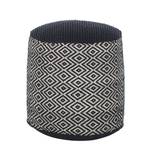 Pouf Pertuis Coton - Noir / Beige