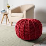 Pouf Rosita Webstoff - Rot