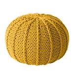 Pouf Rosita Tissu - Jaune moutarde