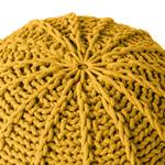 Pouf Rosita Tissu - Jaune moutarde