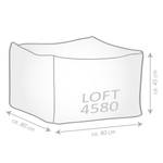 Pouf Loft Lima Webstoff - Lachs / Anthrazit