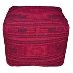 Pouf Vintage kilim Colors I Rosa - In fibre naturali - 50 x 50 x 50 cm