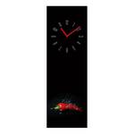 Horloge Fresh Red Pepper Verre - Noir / Rouge