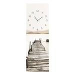 Horloge Steg Ins Wasser Verre - Blanc / Marron