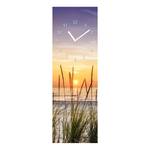 Wanduhr Sonne & Meer Glas - Mehrfarbig