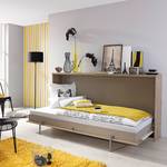 Opklapbed Albero San Remo eikenhouten look/wit