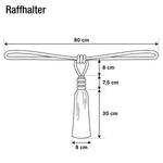 Raffhalter Zala Grau - Textil