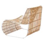 Fauteuil Turi rotan/staal - rotan/wit