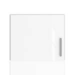 Rehausse pour armoire KiYDOO 1 porte Blanc brillant / Blanc alpin - Butoir à gauche