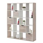 Open kast Annecy zandeikenhout/wit - 145 x 181 cm