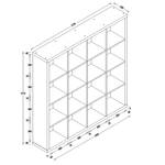 Divisore per ambienti Shelfy Effetto quercia