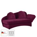 Recamiere Eresburg Velours Aubergine - Armlehne davorstehend rechts