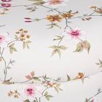 Recamiere Henry Webstoff Creme - Blumenmuster - Armlehne davorstehend links