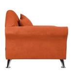 Chaise Longue Kendale I geweven stof - Terracotta - Armleuning vooraanzicht links