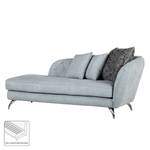 Chaise longue Leeman microvezel - Armleuning vooraanzicht rechts