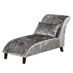 Longchair Maidford fluweel Grijszilver