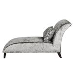 Longchair Maidford fluweel Grijszilver