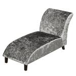 Longchair Maidford fluweel Grijszilver