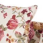 Canapé Red Rose (2 places) Tissu fleur beige - Beige / Rose