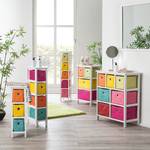 Etagère Anse 4 corbeilles Multicolore - Bois manufacturé - 42 x 70 x 30 cm