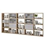 Open kast Concept IV Eikenhouten look/hoogglans wit