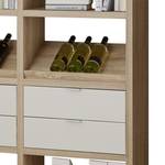 Open kast Concept IX Eikenhouten look/wit