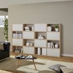 Open kast Concept VII Eikenhouten look/wit