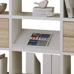 Open kast Concept XI Hoogglans wit/eikenhouten look