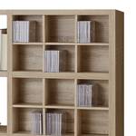 Open kast Concept XII Eikenhouten look/hoogglans wit