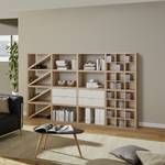 Open kast Concept XII Eikenhouten look/wit