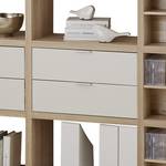 Open kast Concept XII Eikenhouten look/wit