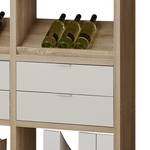 Open kast Concept XIII Eikenhouten look/wit