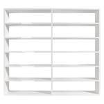 Libreria Empire Bianco lucido - 241 x 221 cm