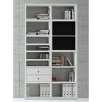 Etagère Emporior II Blanc / Noir - Blanc / Noir - Sans éclairage