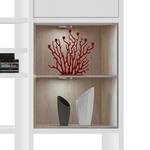 Kast Emporior IV wit/eikenhoutimitatie - Wit/Sonoma eikenhouten look - Met verlichting