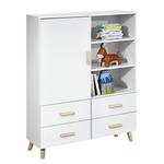 Open kast Mieke I Wit - Plaatmateriaal - 93 x 129 x 42 cm