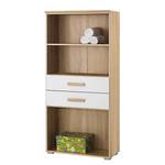 Brede kast Samira eikenhouten look/alpinewit