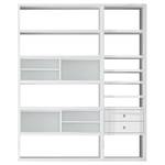 Etagère Emporior II.A Blanc - Blanc brillant / Blanc - Sans éclairage