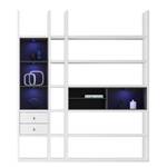 Kast Emporior III.B wit/zwart - Wit/zwart - Met verlichting