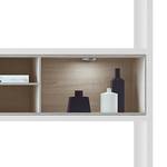 Kast Emporior III.B wit/eikenhoutimitatie - Wit/Sonoma eikenhouten look - Met verlichting